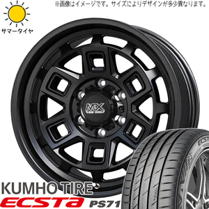 225/45R17 サマータイヤホイールセット オーリス etc (KUMHO PS71 & MADCROSS AEVER 5穴 114.3)