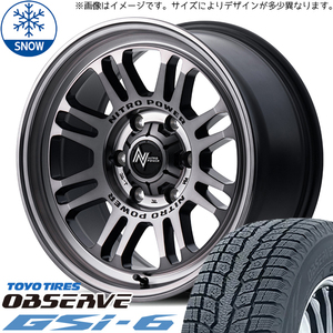 265/70R17 スタッドレスタイヤホイールセット FJクルーザー (TOYO OBSERVE GSI6 & NITROPOWER M16 ASSAULT 6穴 139.7)