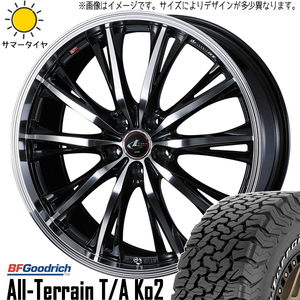 225/65R17 サマータイヤホイールセット XV アウトバック etc (BFGoodrich All-Terrain KO2 & LEONIS RT 5穴 100)