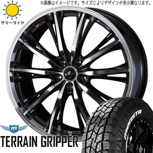 225/65R17 サマータイヤホイールセット XV アウトバック etc (MONSTATYRE AT & LEONIS RT 5穴 100)