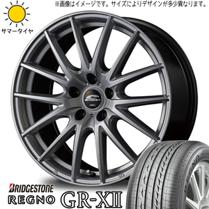 215/45R17 サマータイヤホイールセット シルビア etc (BRIDGESTONE REGNO GRX3 & SCHNEIDER SQ27 5穴 114.3)