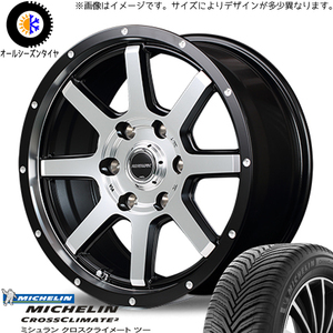 215/45R17 オールシーズンタイヤホイールセット シルビア etc (MICHELIN CROSSCLIMATE & ROADMAX WF8 5穴 114.3)