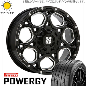 225/60R17 サマータイヤホイールセット アルファード etc (PIRELLI POWERGY & XTREME-J XJ06 5穴 114.3)