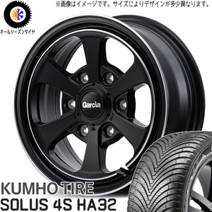 215/60R16 オールシーズンタイヤホイールセット クラウン etc (KUMHO HA32 & GARCIA Dallas6 5穴 114.3)