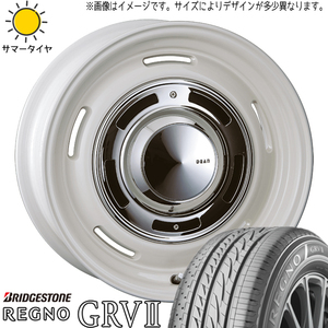 205/65R16 サマータイヤホイールセット アルファード etc (BRIDGESTONE REGNO GRV2 & DEAN CrossCountry 5穴 114.3)