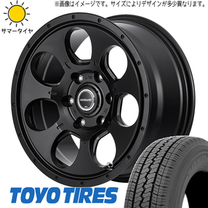 195/80R15 サマータイヤホイールセット ハイエース (TOYO V02E & ROADMAX MUDAGENT 6穴 139.7)