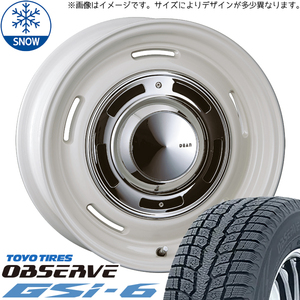 225/70R16 スタッドレスタイヤホイールセット アウトランダー etc (TOYO OBSERVE GSI6 & DEAN CrossCountry 5穴 114.3)