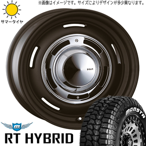 185/85R16 サマータイヤホイールセット ジムニー JB64 JB23 etc (MONSTATYRE RT & DEAN CrossCountry 5穴 139.7)