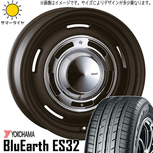 165/60R14 サマータイヤホイールセット エブリィ etc (YOKOHAMA BluEarth ES32 & DEAN CrossCountry 4穴 100)