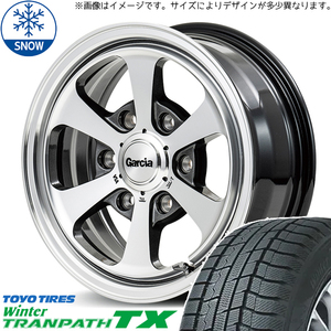 165/65R14 スタッドレスタイヤホイールセット ハスラー etc (TOYO TRANPATH TX & GARCIA Dallas6 4穴 100)