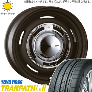 215/65R16 サマータイヤホイールセット アルファード etc (TOYO TRANPATH LU2 & DEAN CrossCountry 5穴 114.3)