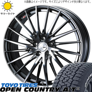 185/65R15 サマータイヤホイールセット アクア etc (TOYO OPENCOUNTRY AT3 & LEONIS FR 4穴 100)