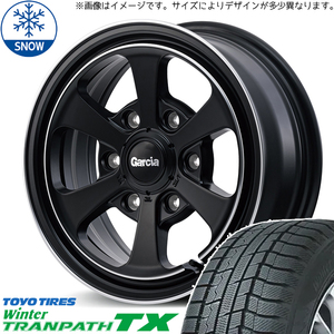 165/65R14 スタッドレスタイヤホイールセット ハスラー etc (TOYO TRANPATH TX & GARCIA Dallas6 4穴 100)