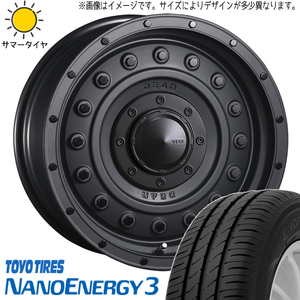 195/65R16 サマータイヤホイールセット パジェロミニ etc (TOYO NANOENAGY3 & DEAN Colorado 5穴 114.3)