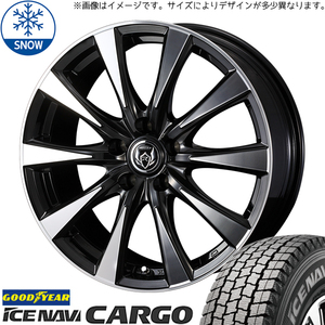 145/80R12 スタッドレスタイヤホイールセット ハイゼットジャンボ etc (GOODYEAR ICENAVI CRAGO & RIZLEYDI 4穴 100)