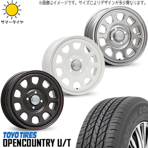 215/70R16 サマータイヤホイールセット ジムニーシエラ JB74 (TOYO OPENCOUNTRY UT & DAYTONASS 5穴 139.7)