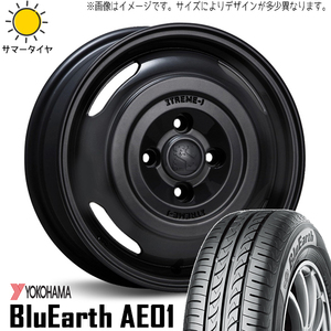 165/70R14 サマータイヤホイールセット ソリオ etc (YOKOHAMA BluEarth AE01F & XTREME-J JOURNEY 4穴 100)