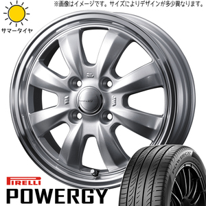 165/55R15 サマータイヤホイールセット NBOX etc (PIRELLI POWERGY & Gyraft8S 4穴 100)