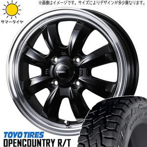 165/65R15 サマータイヤホイールセット ソリオ etc (TOYO OPENCOUNTRY RT & Gyraft8S 4穴 100)