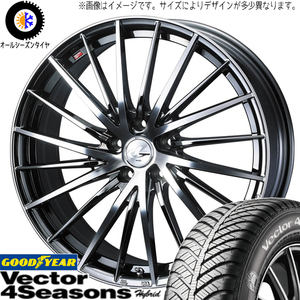 165/50R15 オールシーズンタイヤホイールセット 軽自動車 (GOODYEAR Vector & LEONIS FR 4穴 100)