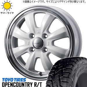 165/60R15 サマータイヤホイールセット タントファンクロス etc (TOYO OPENCOUNTRY RT & Gyraft8S 4穴 100)