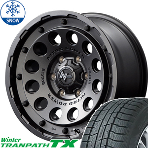 215/70R15 スタッドレスタイヤホイールセット ハイエース (TOYO TRANPATH TX & NITROPOWER H12 SHOTGUN 6穴 139.7)