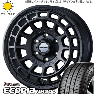 165/60R15 サマータイヤホイールセット ハスラー etc (BRIDGESTONE ECOPIA NH200 & MUDVANCEX TypeF 4穴 100)