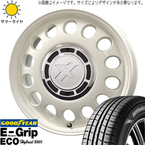 175/65R15 サマータイヤホイールセット タフト etc (GOODYEAR EG01 & XBLOOD STEELE 4穴 100)