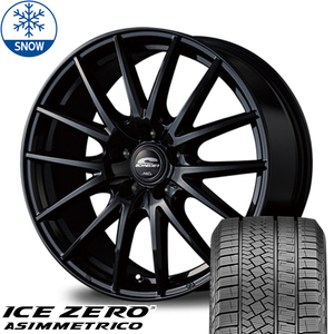 215/60R16 スタッドレスタイヤホイールセット CX3 etc (PIRELLI ICEZERO ASIMMETRICO & SCHNEIDER SQ27 5穴 114.3)