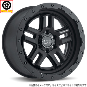 18インチ アルミホイール 5穴 127 MLJ ブラックライノ BARSTOW Textured Matte 8 +30 4本セット