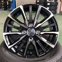 175/55R15 タンク ルーミー トール 15インチ BS BLIZZAK VRX3 スマック ヴァルキリー スタッドレスタイヤ ホイールセット 4本_画像2