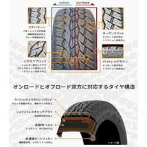 265/70R17 プラド FJクルーザー オプカン A/T3 17インチ H12 ショットガン 8.0J +20 6H139.7P サマータイヤ ホイールセット 4本_画像3