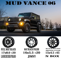 215/70R16 ハイエース 16インチ ブリヂストン ブリザック VRX3 WEDS MUD VANCE06 スタッドレスタイヤ ホイールセット 4本_画像3