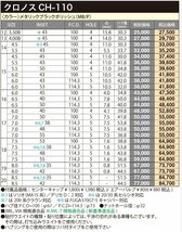 ホイールのみ 4本セット 17インチ クロノス CH-110 6.0×17 +40 4H100 メタリックブラックポリッシュ ノート アクア ヤリス ライズ_画像8