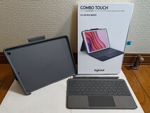 ipad キーボード付きカバーケース　COMBO TOUCH ロジクール iK1057BKA 脱着式キーボード pad(第9世代、第8世代、第7世代)_画像3