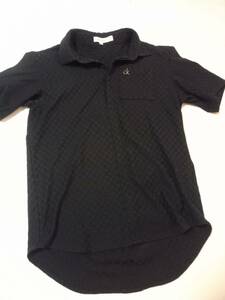 Calvin Klein golf カルバンクライン ゴルフ 春夏 半袖 ポロシャツ 　メンズ　Mサイズ　ブラック 黒