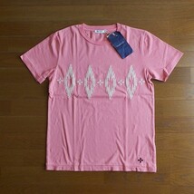 新品未使用・Hub&Spoke・ネイティブアメリカンTシャツ・PINK・M～Lサイズ・刺繍・インディアン柄・ハブアンドスポーク_画像1