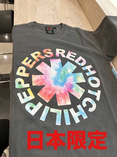 未使用◇Red Hot Chili Peppersレッチリ来日記念Tie Dye Logo Japan Flag TシャツサイズM