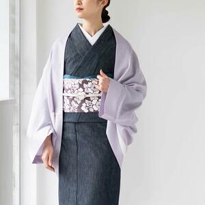  feather woven Quruli kimono for cardigan |pi-chi satin lavender 