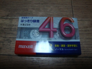 ★ 新品 maxell カセットテープ 46分 音楽用テープ UR ノーマル ★
