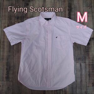 Flying Scotsman 半袖シャツ Mサイズ ピンク系 ボタンダウンシャツ