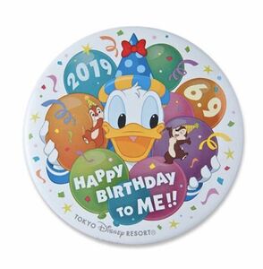  happy birthday Donald can badge HAPPY BIRTHDAY TO ME Tokyo Disney new goods e-s ta-