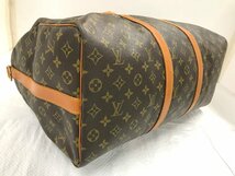 LV　LOUIS VUITTON　ルイ・ヴィトン　モノグラム キーポルバンドリエール50　付属品:ストラップ,ポワニエ,タグ,カデナ　4775_画像5