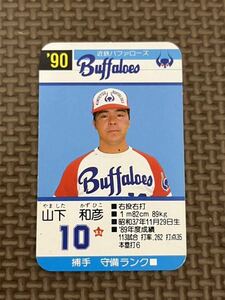 タカラ プロ野球カードゲーム 1990年 近鉄バファローズ 山下和彦