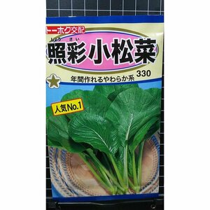 ３袋セット 小松菜 照彩 コマツナ 種 郵便は送料無料