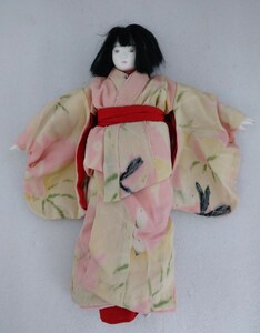 日本人形 女の子 昭和レトロ 着物 ビンテージ レトロ お人形 アンティーク ぷらえ