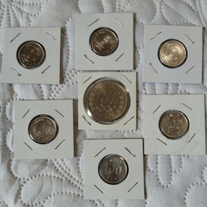  ultimate beautiful goods. Tokyo Olympic 1000 jpy.100 jpy silver coin ..100 jpy silver coin.8 sheets set.1700 jpy minute 