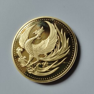  Japan old coin phoenix .. .. heaven .. under . immediately rank memory memory medal gold coin large gold coin capsule with a self-starter 