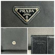 【美品】1円〜 プラダ PRADA 折り財布 財布 テスートナイロン 三角ロゴ メンズ レディース ウォレット 小銭入れ_画像8