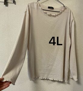 大きいサイズ　しまむら　 長袖Tシャツ　 長袖カットソー　3L 4L